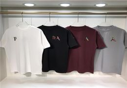 Mens T Shirts Digital Reflective Printing 4 Colours Over Size Drop Sleeve Version Women Fashion TShirt High Quality Breathable Tee8252579