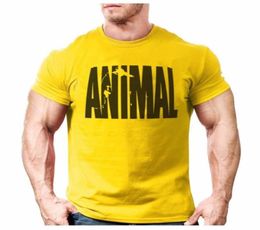 Men039s TShirts Animal Print Tracksuit T Shirt Muscle Trends In 2021 Fitness Cotton Brand Clothes For Men Bodybuilding Tee Lar6736275