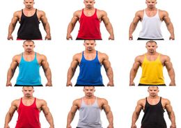 Men039s Tank Tops Bodybuilding Brand Top Men Clothing Undershirt Sleeveless Man Stringer Fitness Shirt Singlet Workout3286865