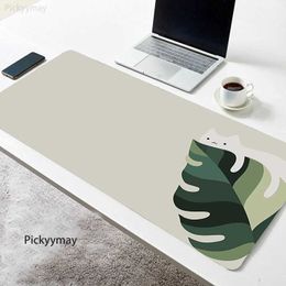 Pads Wrist Rests Big Cute Cat 900x400 Plant Keyboard Carpet Design Office Pc Desktop Company Mouse Pad Gift J240518