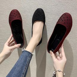 Casual Shoes Women's Slip On Flats Fashion Breathable Shallow Flat For Women Comfort Light Ladies Walking Female Loafers