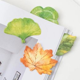 Various Leaves Collection Self-Adhesive N Times Memo Pad Sticky Notes Bookmark Stationery Office School Supplies Storey Notebook