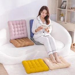 Pillow Pure Color Square Thicken Student Dormitory Office Sedentary Chair Mat Household Dining Bay Window