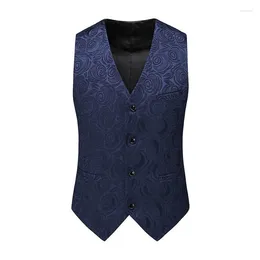 Men's Vests M-5XL Plus Size For Men Stretwear Slim Fit Mens Wedding Suit Vest Casual Sleeveless Formal Business Male Waistcoat XXXXXL