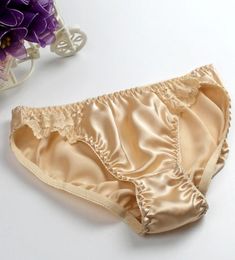 100 silk lace panties female women039s lowwaist briefs sweat absorbing breathable41091585603187