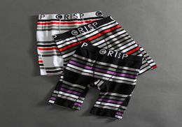 Promotion Many styles can choose Crisp Men Printed Boxer Briefs Men039s Hip Hop Underwear Cotton Breathable Long Athletic size8386423