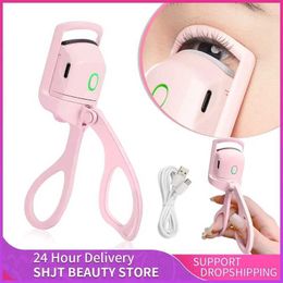 Eyelash Curler Electric eyelash curler USB charging model for fast heating portable eyelash permanent shaping and long-lasting curling hot eyelash clip Q240517