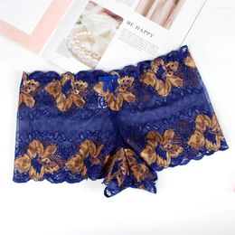 Women's Panties Sexy Lace Printed Boxers Mixed Colour Rose Pattern Pure Cotton Crotch Plus-size Underwear