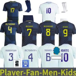 SCoTlaNd Football Shirt 2024 Euro Cup ScoTTisH 24 25 National Team Soccer Jersey Kids Kit Set Home Away Anniversary Strip Men Top Plus Size 2XL ROBERTSON DYKES