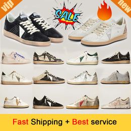 Italy Brand Designer Casual Shoes Low Golden Womens Mens Suede Flat Platform Leather Do-old Dirty Outdoor Sports Sneakers sport 2024 dirty eur 35-46