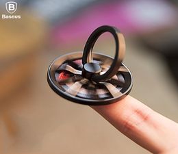 Gyro Finger Ring Holder Baseus Hand Spinner Rotary Rotation Metal Mobile Phone Holder Stand For iPhone Samsung Phone Ring Holder8453530