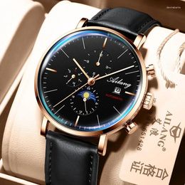 Wristwatches AILANG Top Automatic Men Watch Luminous 30M Waterproof Genuine Leather Strap Fashion Mechanical Watches Reloj