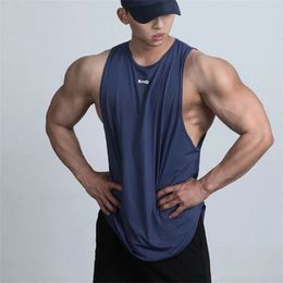 Brand Casual Fashion Clothing Bodybuilding Cotton Gym Tank Tops Men Sleeveless Undershirt Fitness Stringer Muscle Workout Vest 240513