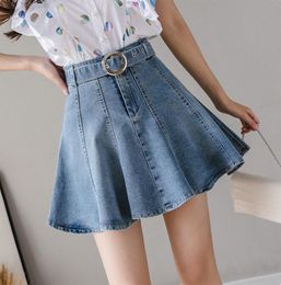 Women Summer Denim Shorts Mini Skirts Korean Preppy Style Short Skirt Top Quality Jeans Skirt Faldas Largas Mujer Modis Jupe5843142
