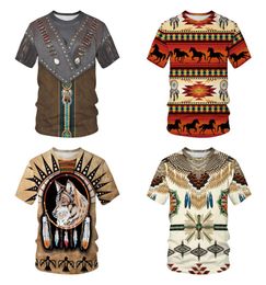 QNPQYX New Men039s streetwear 3D Tshirt Casual Funny Tee Shirt Short Sleeve Print Animal Summer Fashion Tops Tees Indian Style2021185