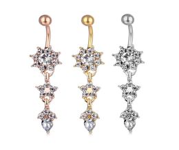 D06842 3 colors Nice styles clear color Navel Belly Button Ring piercing body jewlery 1611587448146