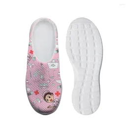 Casual Shoes Summer Ladies Sandals Slippers Women Slides Footwear Half For Flat Cartoon Pattern Outdoor Mules Woman