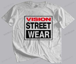 Summer Tshirt Men Brand Teeshirt Vintage Skate Vision Street Wear Tee Shirts Retro Mens Euro Size Tops9874622