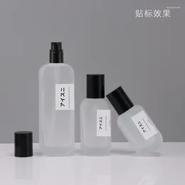 Storage Bottles 30ml50ml100mlGlass Pump Bottle Lotion Premium Refillable For Cream And Serum Glass Container With Matte Finish