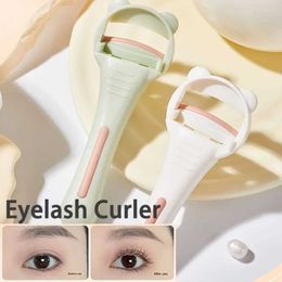 Eyelash Curler Plastic eyelash curler cute portable eyelash clip wide angle long-lasting makeup accessory Q240517