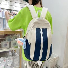 Backpack INS Korean Women Waterproof Nylon Rucksack Teenager Large Capacity Student School Bag Travel