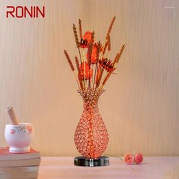 Table Lamps RONIN Modern Vase Lamp Fashionable Art Black Iiving Room Bedroom El LED Aluminum Wire Decorative Desk Light