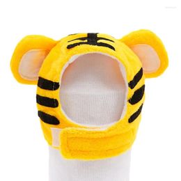 Dog Apparel Soft Cute Cartoon Animal Cat Headgear Puppy Halloween Cosplay Tiger Bee Pet Hat Hand Cover Accessories