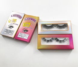 25mm 3D Mink Eyelashes Customise Lashwood Lash Packaing 100 Real Mink Full Strip Lashes with Lashwoods Case4437219