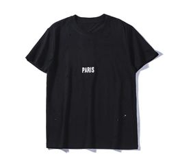 Fashion Mens T Shirt 2020 Famous Street High Quality Letter Hole Short Sleeve Shirts 20ss Men Women Couples Style Hip Hop Casual T2045897