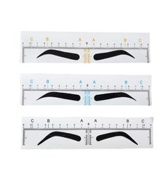 Disposable Microblading Eyebrow Ruler Sticker Tattoo Accessories Supplies Permanent Makeup Embroidery Measuring Tool Eyebrow Shapi8950797
