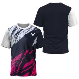 Men's T-Shirts Fashionable 3D gradient lace up printed mens T-shirt comfortable and breathable tennis training suit casual O-neck short sleeved top Q240517