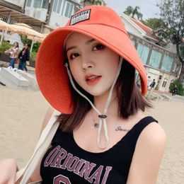 Wide Brim Hats Summer Hat Beach Sunhats Travel Visor Bucket Women UV Protection Fashionable Big Sun Cap