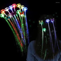 Party Decoration Led Colorful Luminous Butterfly Braids Bar Dance Festival Supplies Glitter