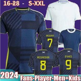 Soccer Jerseys New Scotland Soccer Jersey 24 25 Euro Cup Scottish National Team Football Shirt Kids Kit Set Home Navy Blue Away White 150 Years Anniversary Special R