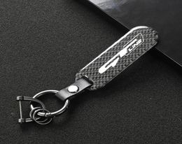 Keychains Keychain For Sonata Kia GT LINE ELANTRA Sportage Stinger 2021 K5 Gtline Peugeot Carbon Fibre Car Logo Key Ring8404254