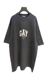 2022 Luxury Gay Pride Printed Women Men T shirts tees Hiphop Men Oversized Casual T shirts6911598