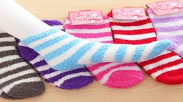 5pairs Lot Winter Warm Socks For Womens High Quality Towel Warm Fuzzy Socks Candy Color Thick Floor Thermal Socks 9564164