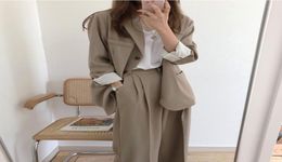 Plus Size Women Suit Casual Pant Suits for Oversized Blazer Set Conbinaison Femme Ropa Formal Mujer9105634