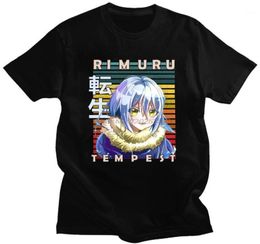 Men039s TShirts Unique Tshirt That Time I Got Reincarnated As A Slime Black T Shirt Rimuru Tempest Anime Tshirt Harajuku Men 3695032