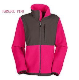 New Winter Womens Fleece Jackets Coats High Quality Brand Windproof Warm Soft Shell Sportswear Women Men Kids Coats SXXL PINK1059894