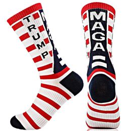 Trump 2024 MAGA Socks Make America Great Again Favour Stockings For Adults Women Men Universal Cotton Sports Socks