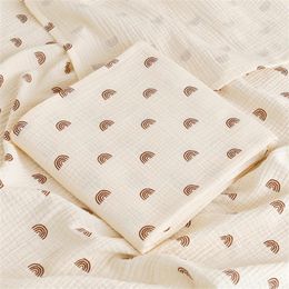 Blankets Ins Baby Blanket Muslin Swaddle 2 Layer Cotton Receive For Born Bath Towel Summer Bedding Items Mother Kids