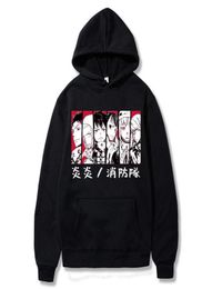 Anime Fire Force Hoodie Shinra Kusakabe Akitaru Obi Graphic Hoodie for Men Sportswear Cosplay Clothes Harajuku Pullover Y08024281740