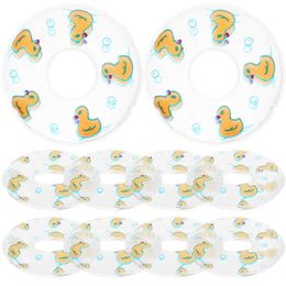 Sand Play Water Fun 10 childrens mini swimming ring bathroom toys summer swimming pool floating ring rubber duck doll inflatable bathtub toys Q240517