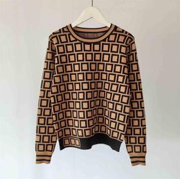 Fashion Casual Dresses Women Knits Tees Autumn Spring Classic Knit Cardigan Long Sleeve Letter Pattern Tops Womens Women039s Sw1337453