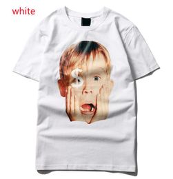Short sleeve Men Europe and America Spoof Home Alone Child Cotton Tshirt fashion Loose Hip hop Allmatch Half sleeve new style5368224