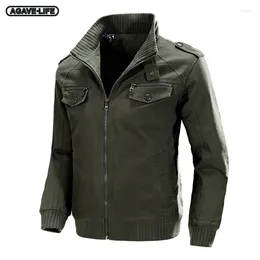 Men's Jackets Tooling Men Autumn Winter Outwears M-4XL Casual Military Fashion Clothing Male Thicken Warm Cotton