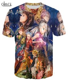 Japan Anime The Seven Deadly Sins T Shirts Men 3D Print Fashion Short Sleeve ONeck Unisex Streetwear Fashion Tshirt Tops4467326