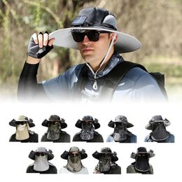 Berets Solar Fan Hat Outdoor Large Brim Visor Block Quick Wind Mute Men's Rechargeable Fishing Detachable Dryi G8p7