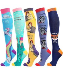 Men039s Socks Compression Marathon Running Sports Men Women Knee High For Edoema Diabetes Varicose Veins41607694663053